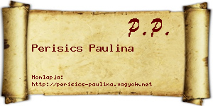 Perisics Paulina névjegykártya